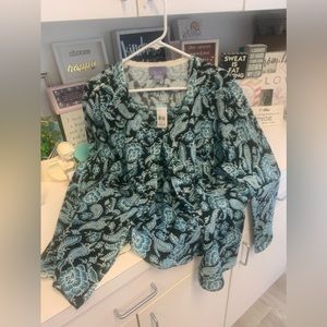 $44- Vintage- NWT Laura Scott Cardigan with Built in Top